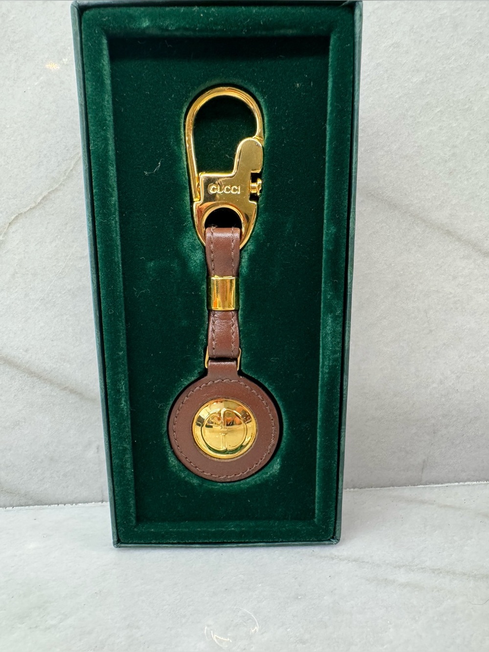 Gucci Vintage GG Key Ring Bag Charm - Picture 2 of 8